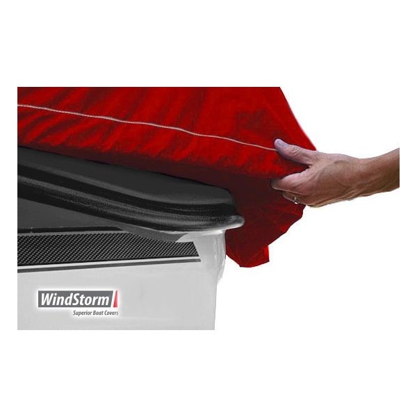 Eevelle Windstorm Boat Cover V HULL RUNABOUT Ski Tower Inboard 20' 6in. L 102in. W Red WSVSKT20102-RED - main